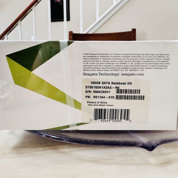 Seagate 160GB Notebook Internal 2.5" HD SATA 150 RTL Momentus ST9160821AS-RK - Picture 10 of 12